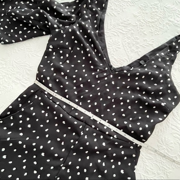 NWOT Lulus Aislinn Black Polka Dot Sleeveless Jumpsuit Small - Picture 10 of 13